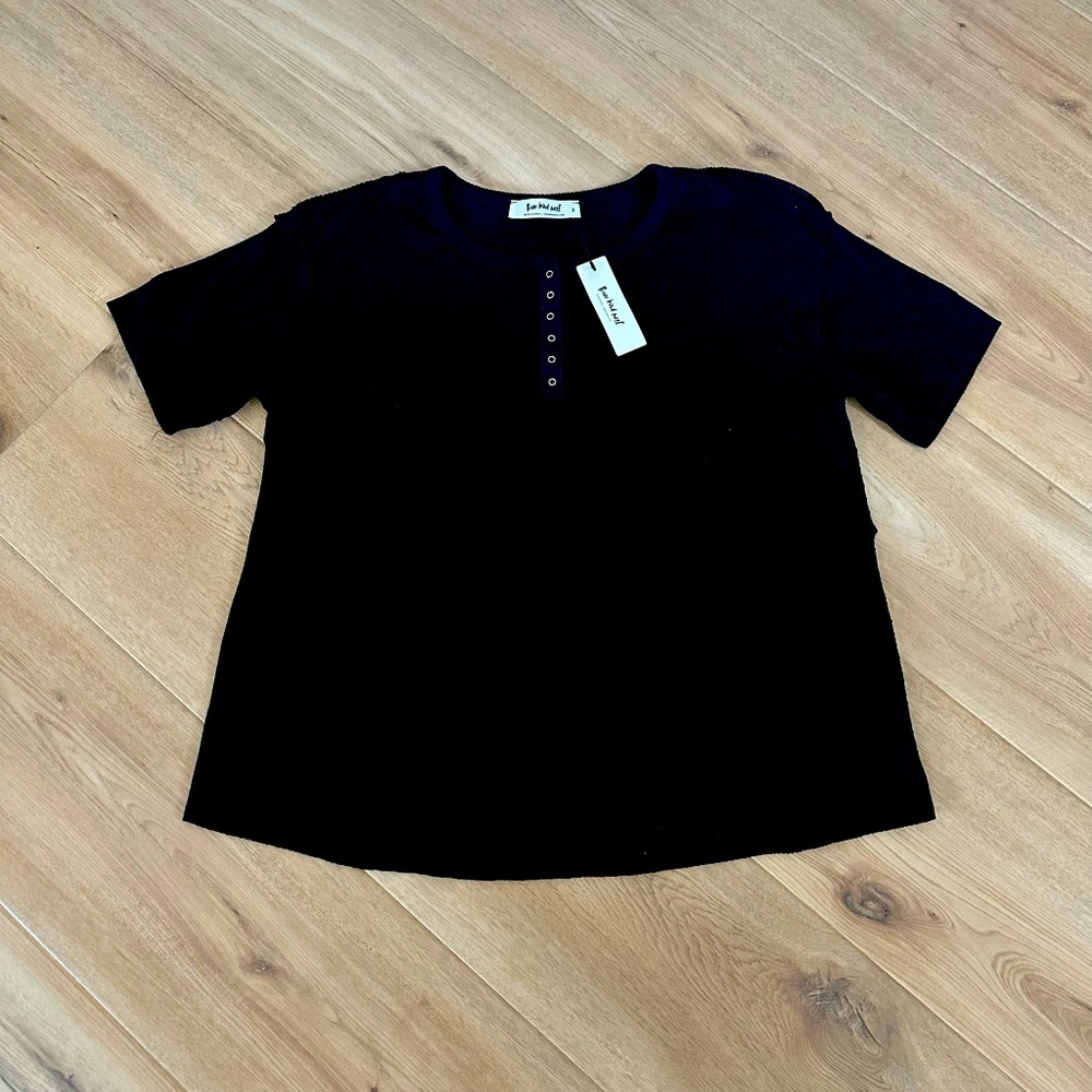 Three Bird Nest Leila Ribbed Top